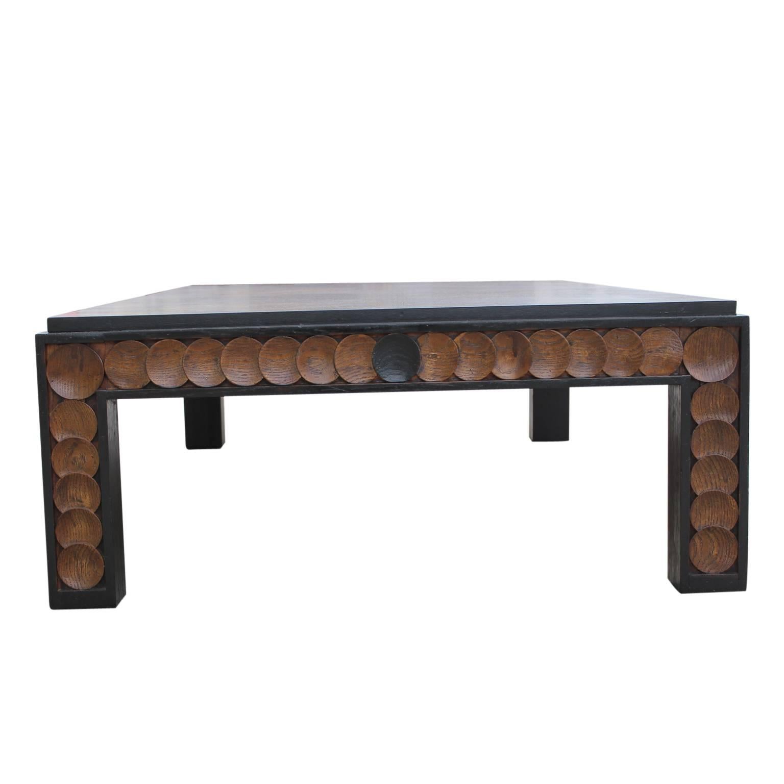 American Large Modern Rectanglular Walnut Henredon Coffee Table