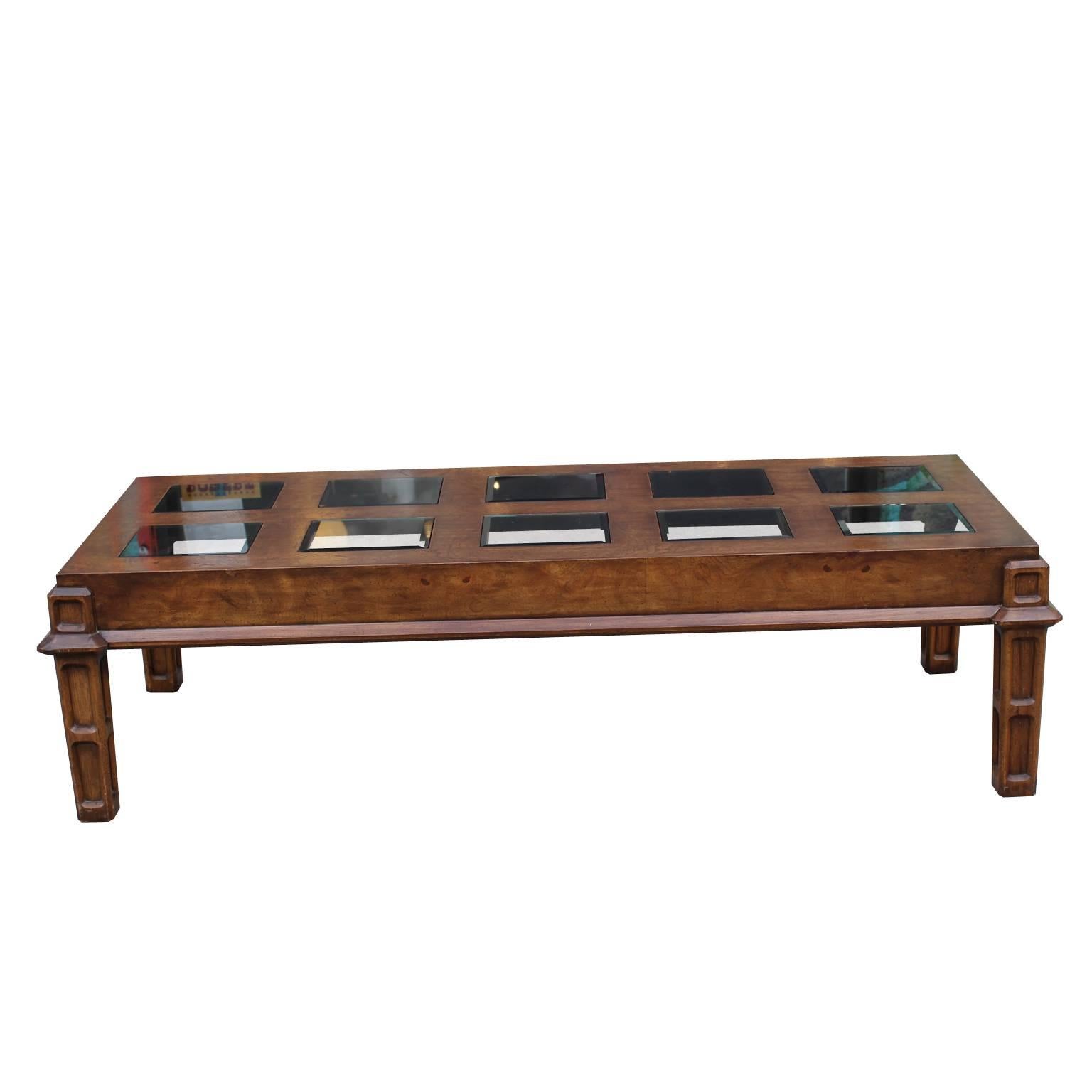 coffee tables with glass inserts