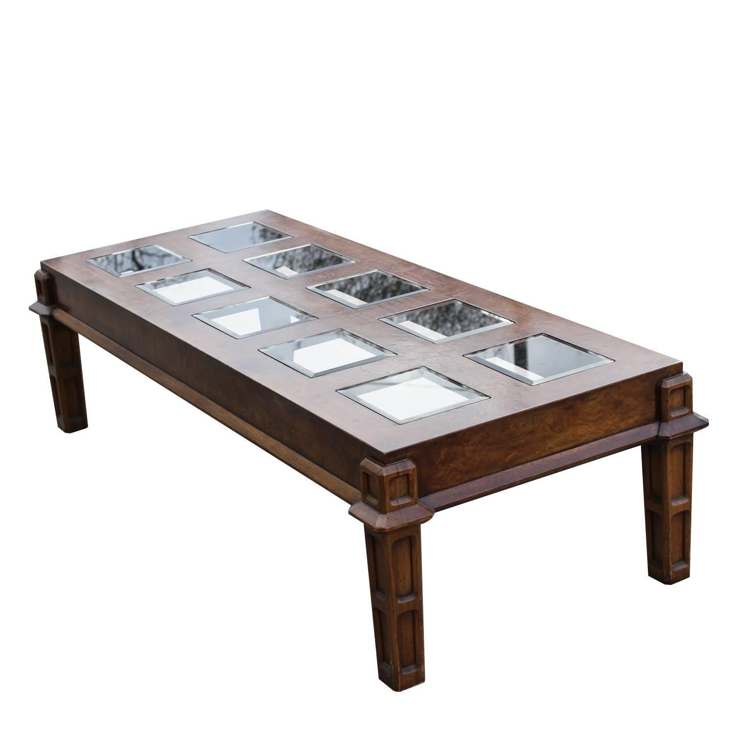 square glass coffee table