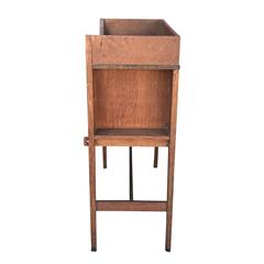 20th Century Arts and Crafts or Mission Style Oak Drop Leaf Desk