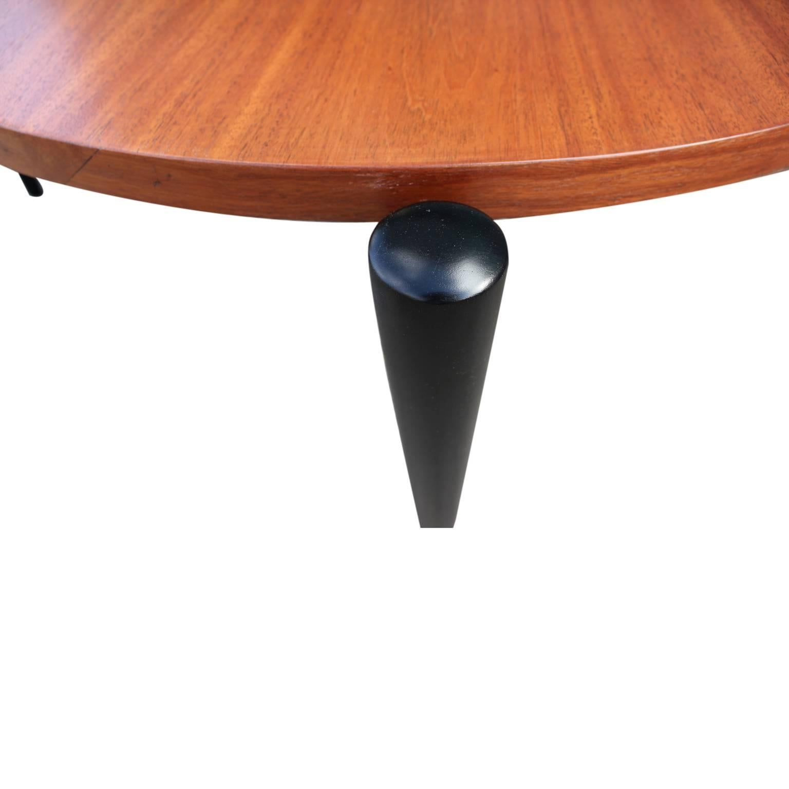 Mid-Century Modern Italian Modern Style Round Two-Tone Coffee Table