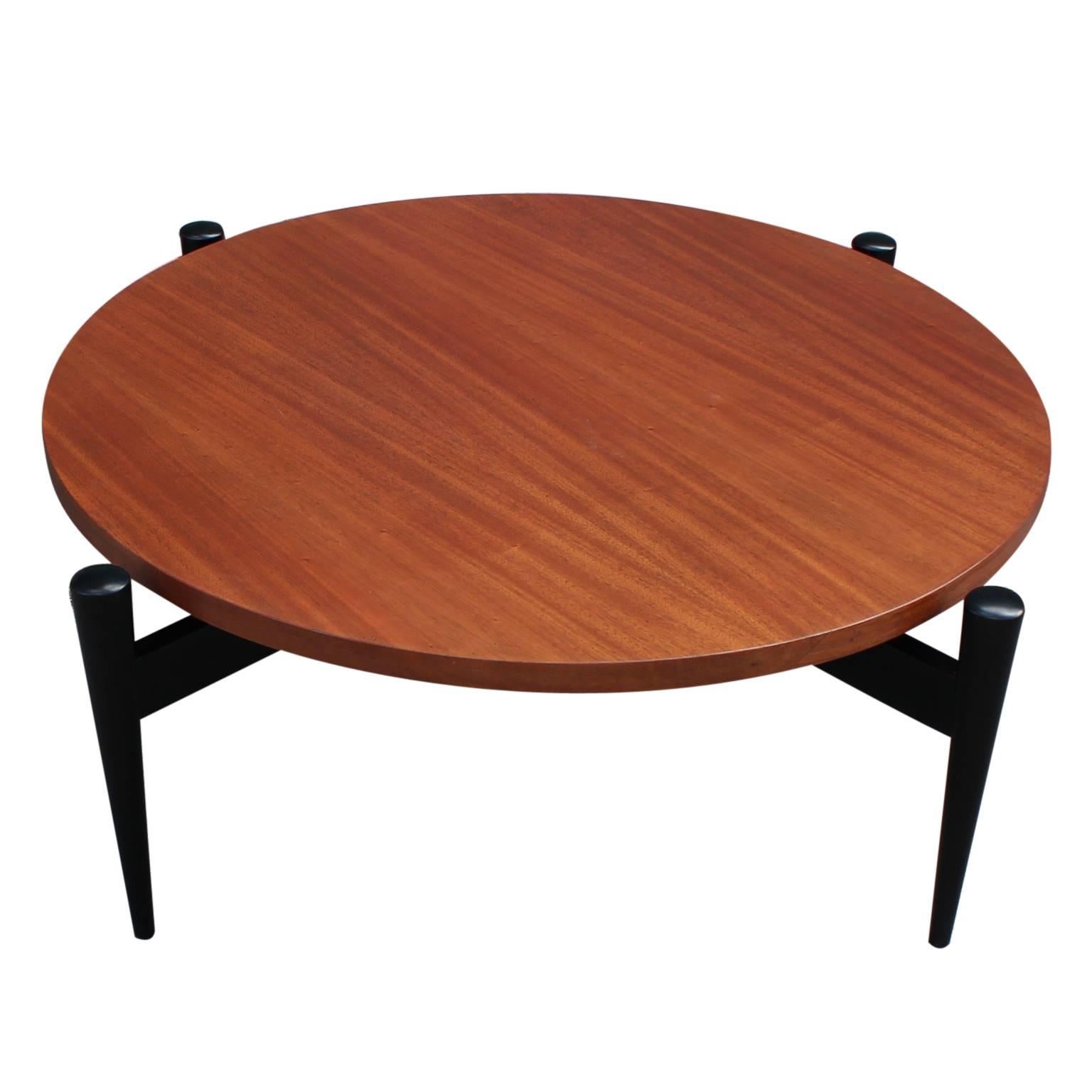 Italian Modern Style Round Two-Tone Coffee Table