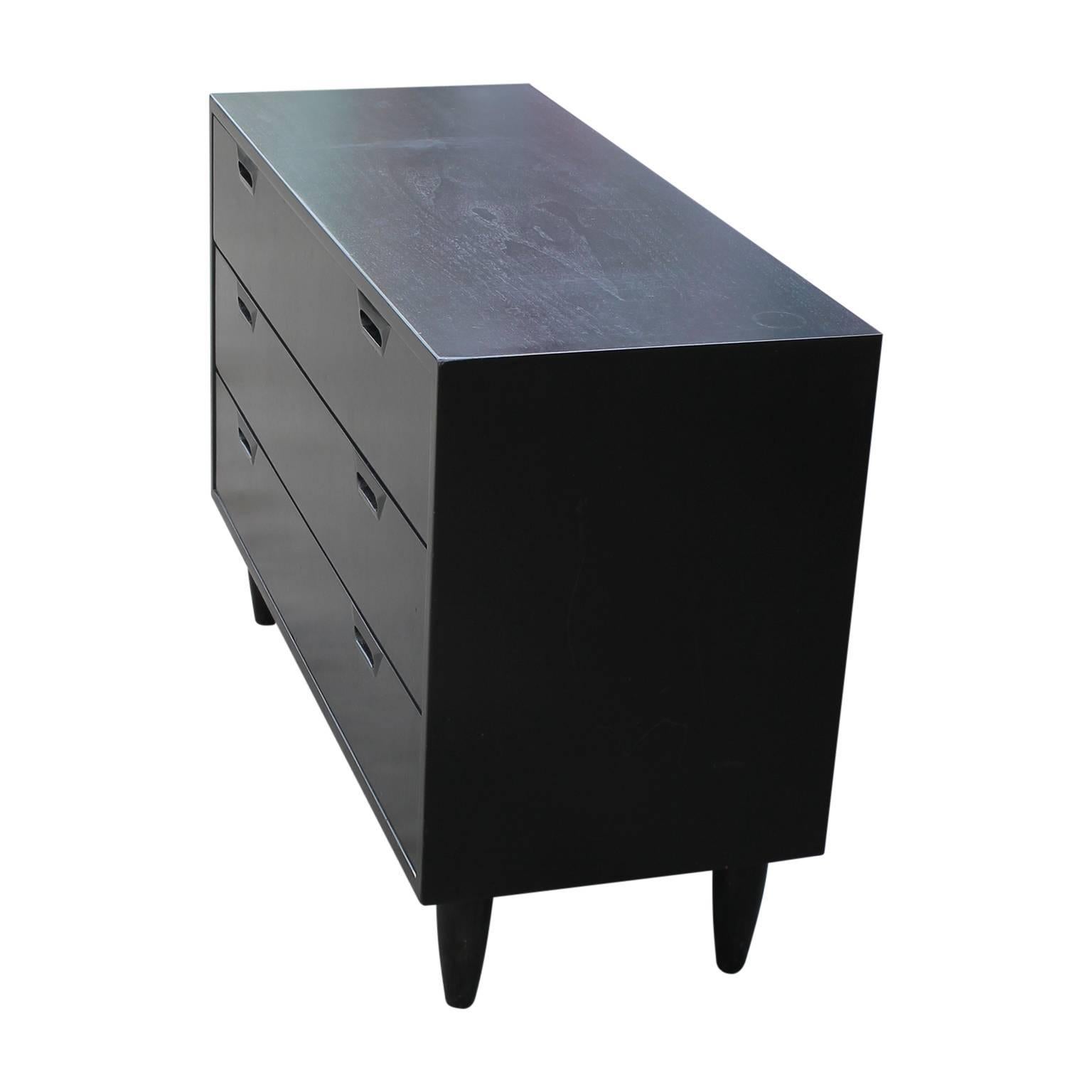 modern black chest of drawers