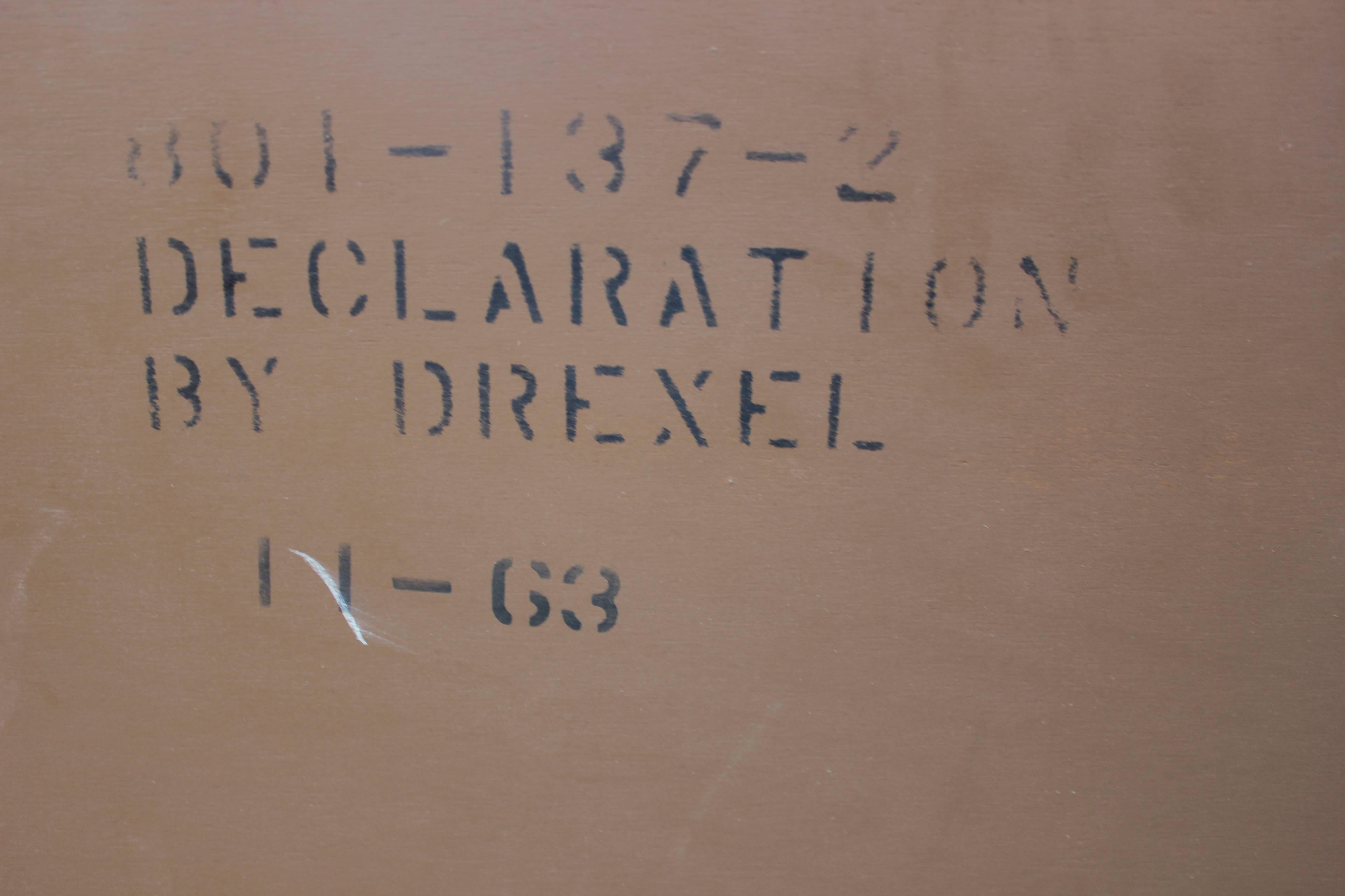 Mid-Century Modern Modern Kipp Stewart for Drexel Ten-Drawer Walnut Dresser with Brass Pulls