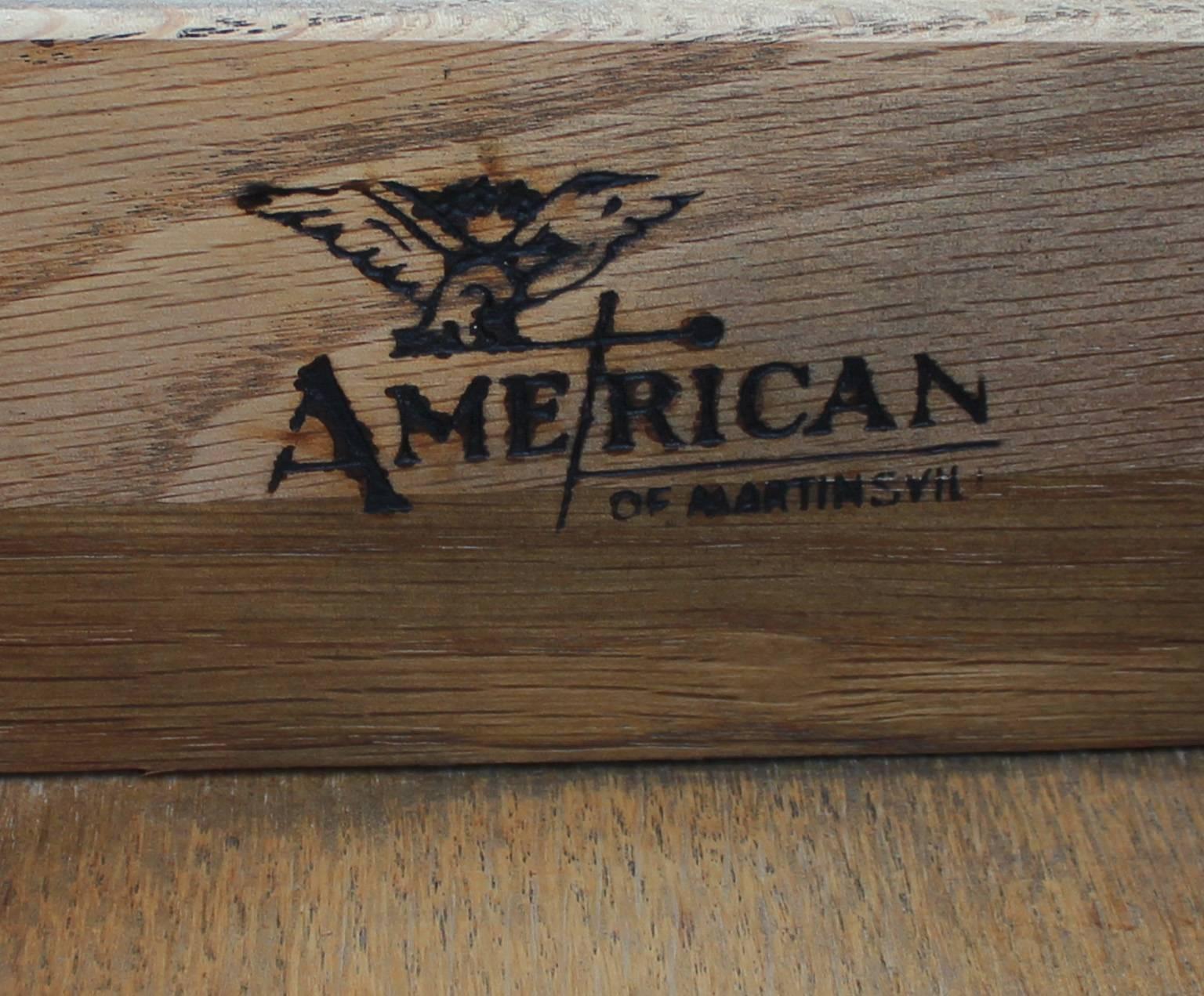 American of Martinsville Chest with Brass Accents In Excellent Condition In Houston, TX