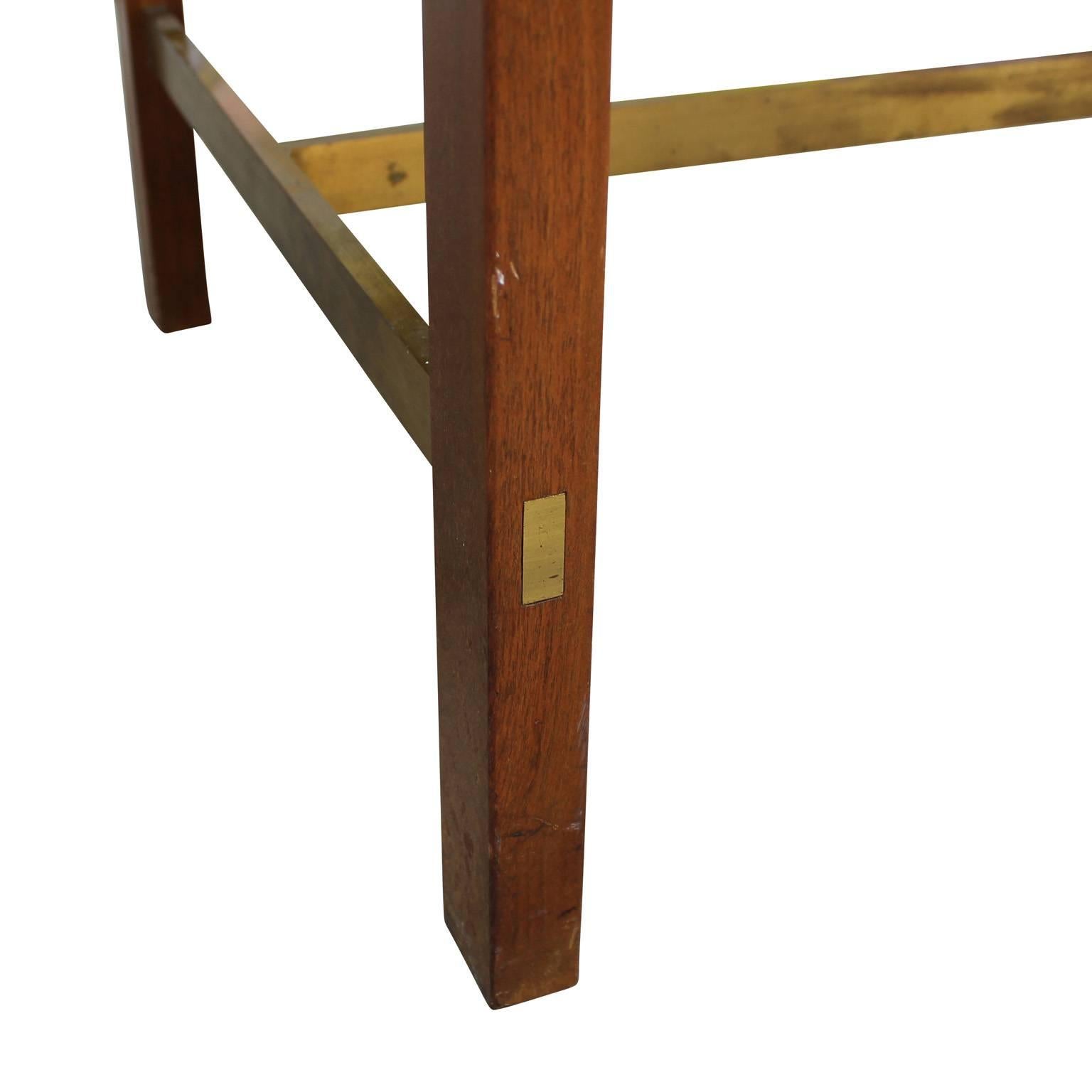 American Paul McCobb Marble and Brass Coffee Table