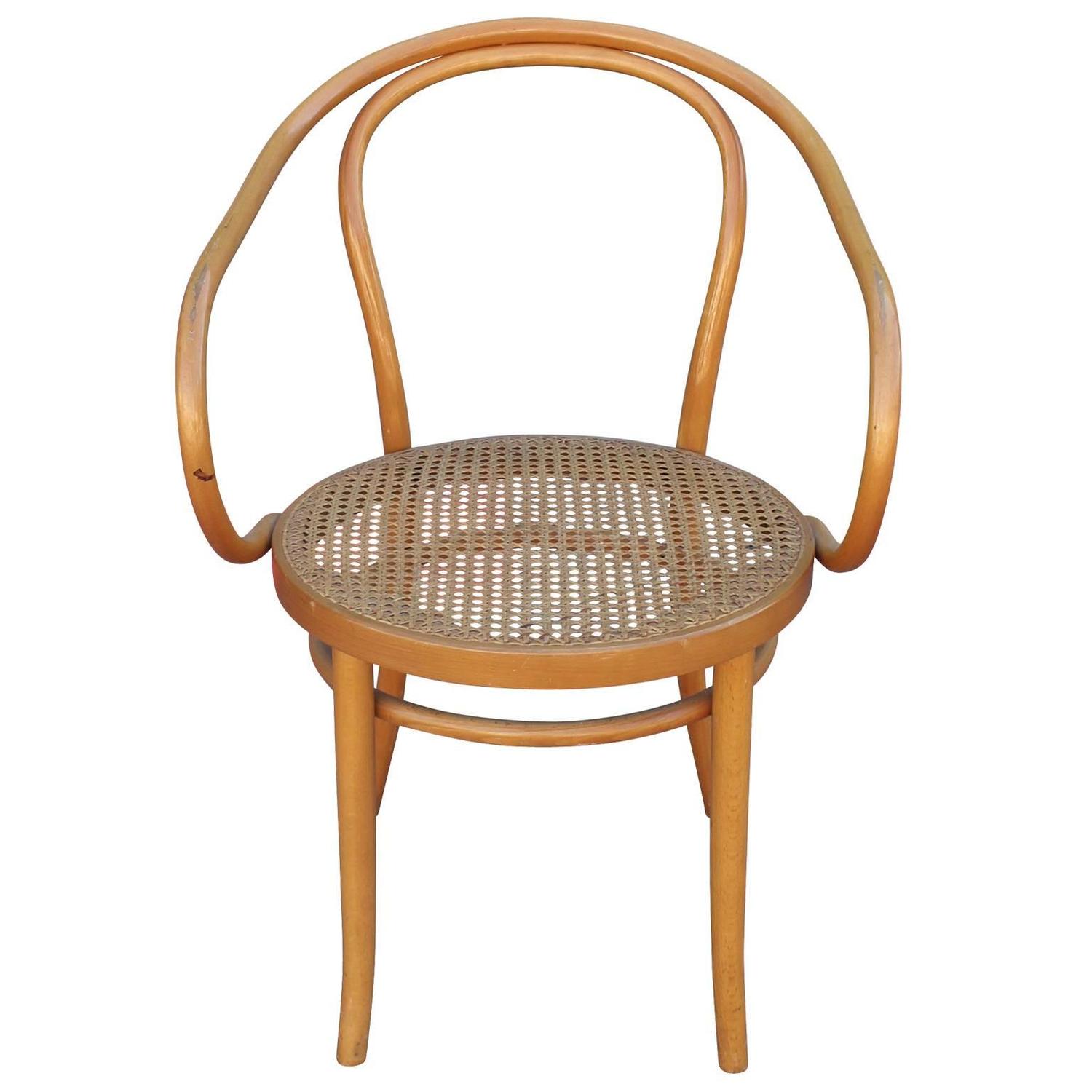 Set of Six Thonet 209 Bentwood and Cane Dining Chairs at 1stdibs