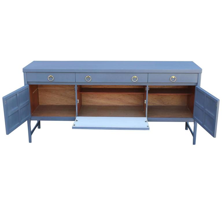 French Blue Grey Sideboard with Brass Hardware at 1stDibs french blue