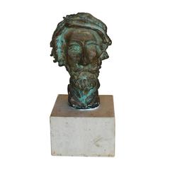 Bronzeskulptur einer Büste aus Bronze von David Adickes