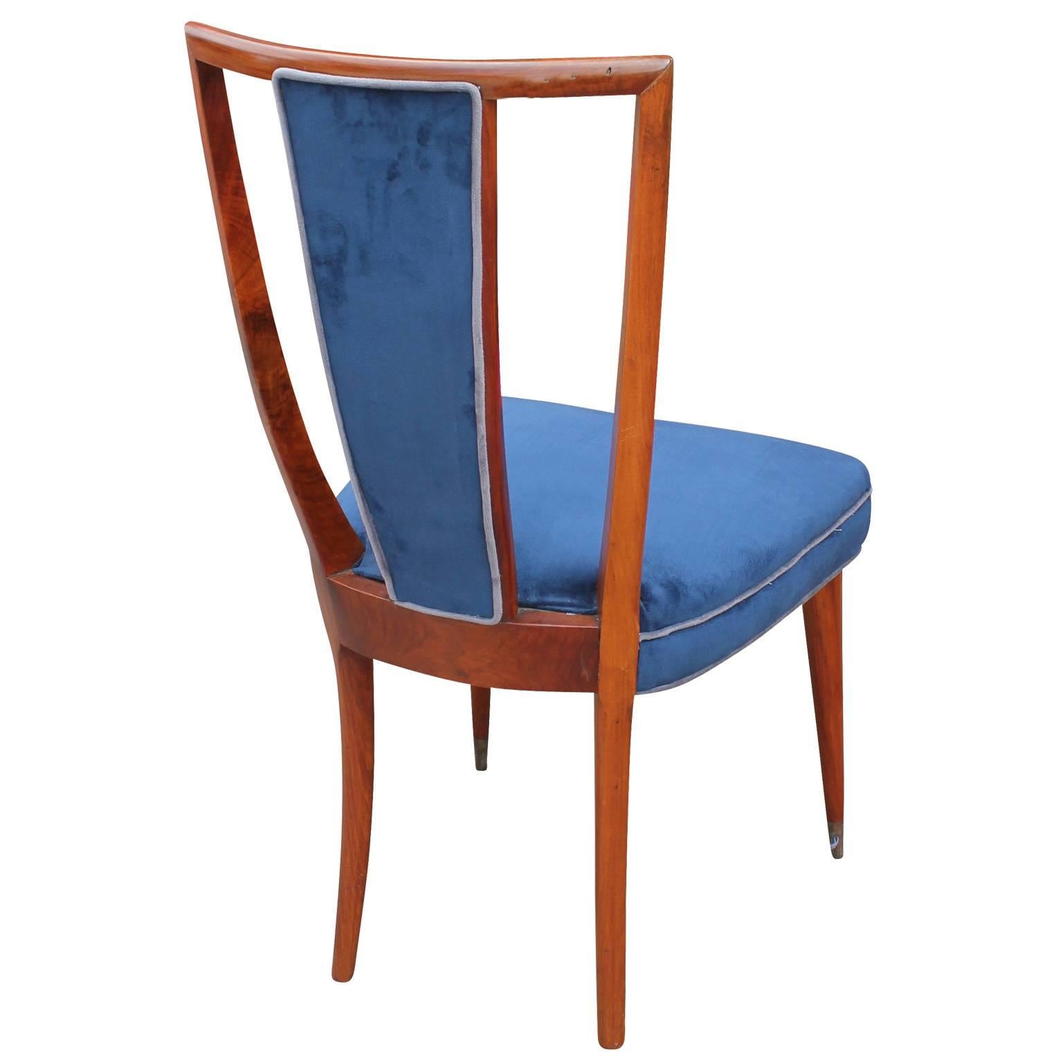 Wonderful Set of Six Sculptural High Back Dining Chairs In Good Condition In Houston, TX