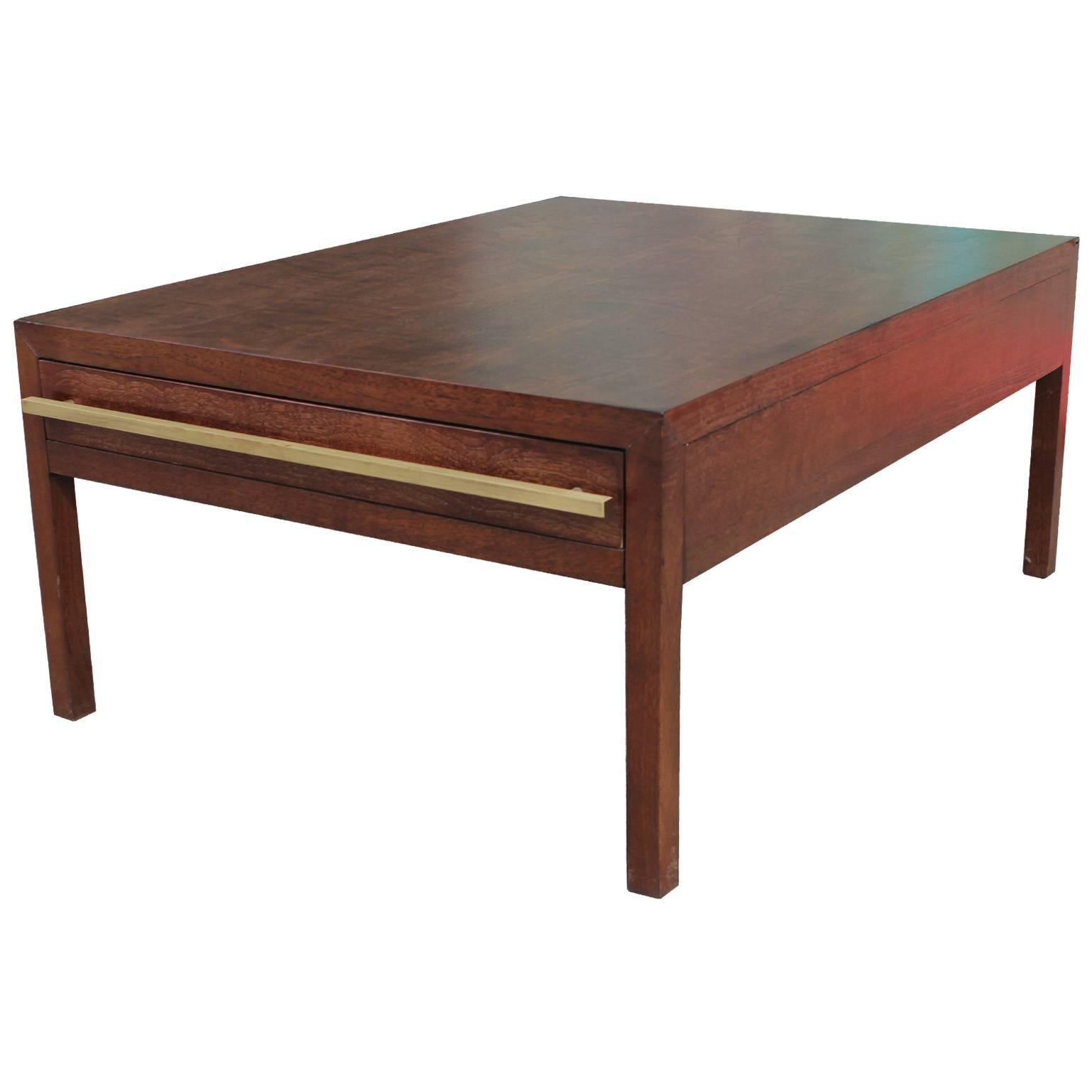 American Elegant Table by Michael Taylor for Baker with Brass Hardware