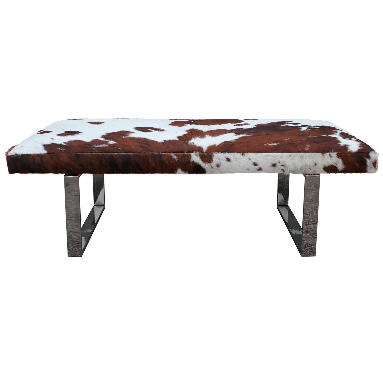 cowhide benches