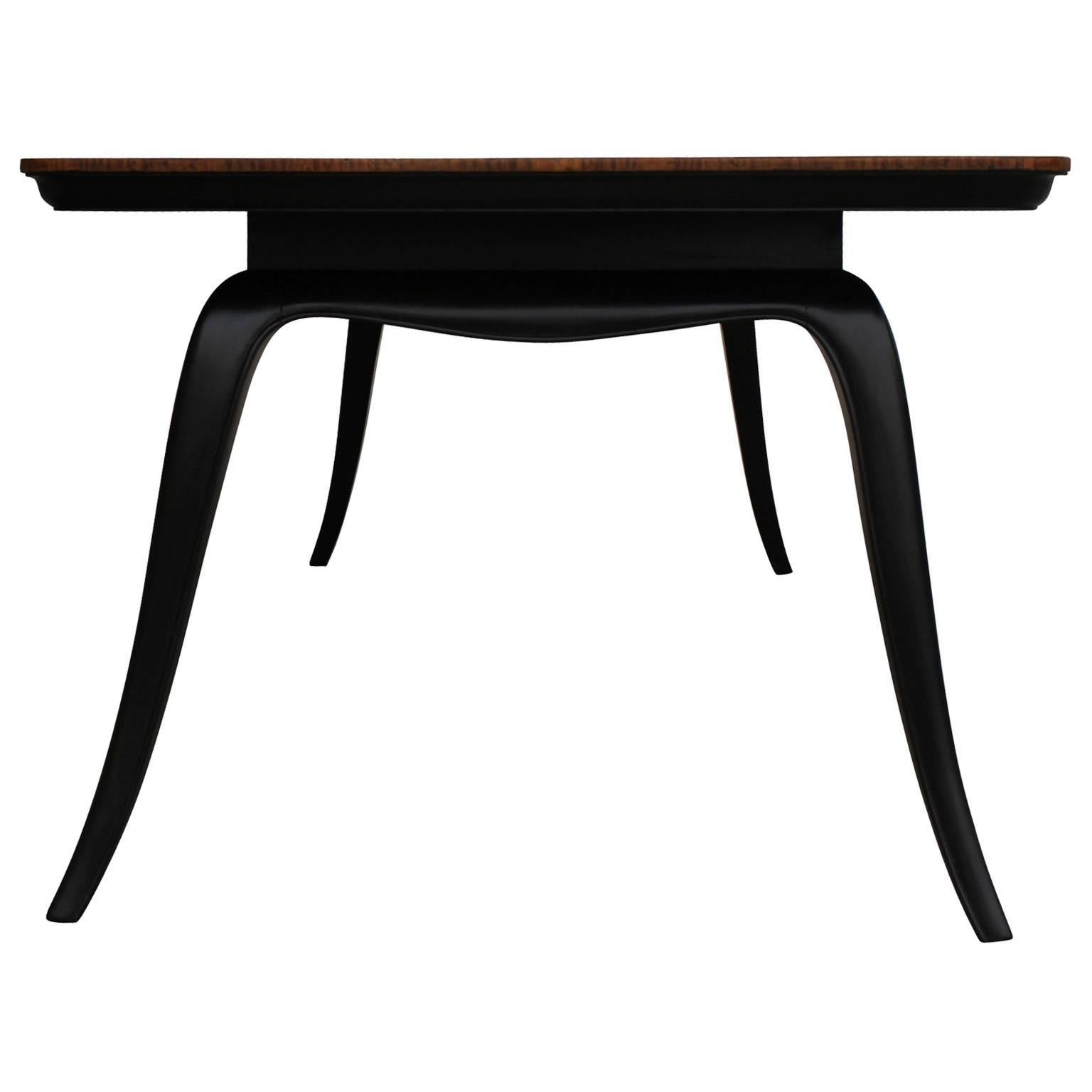 Sculptural Hollywood Regency Argentine Two-Tone Dining Table 4
