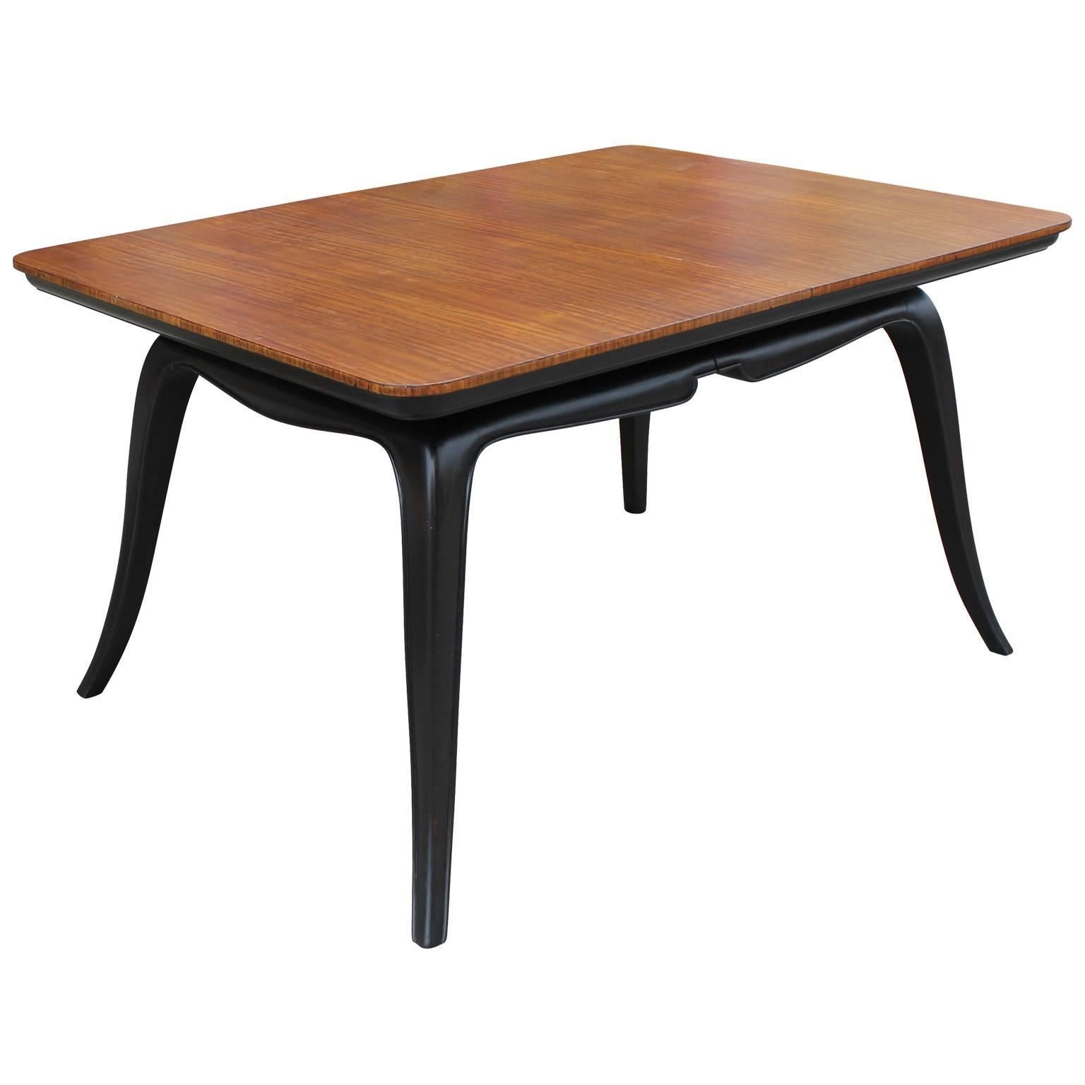 Sculptural Hollywood Regency Argentine Two-Tone Dining Table 1