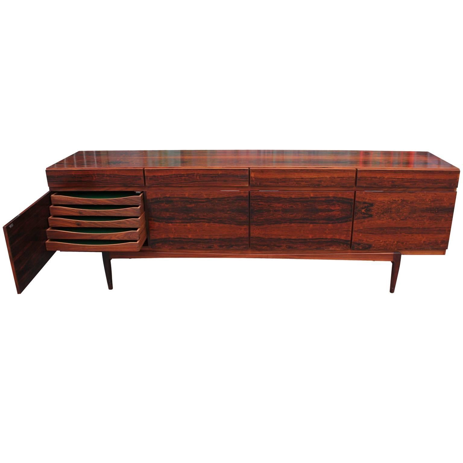 Danish Stunning Kofod Larsen for Faarup Modelfabric Brazilian Rosewood Sideboard