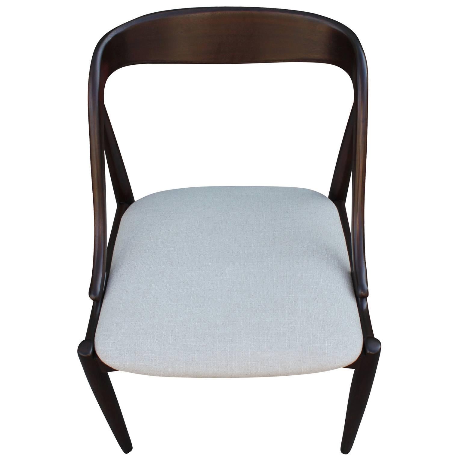 Mid-20th Century Sculptural Set of Four Dining Chairs by Johannes Anderson