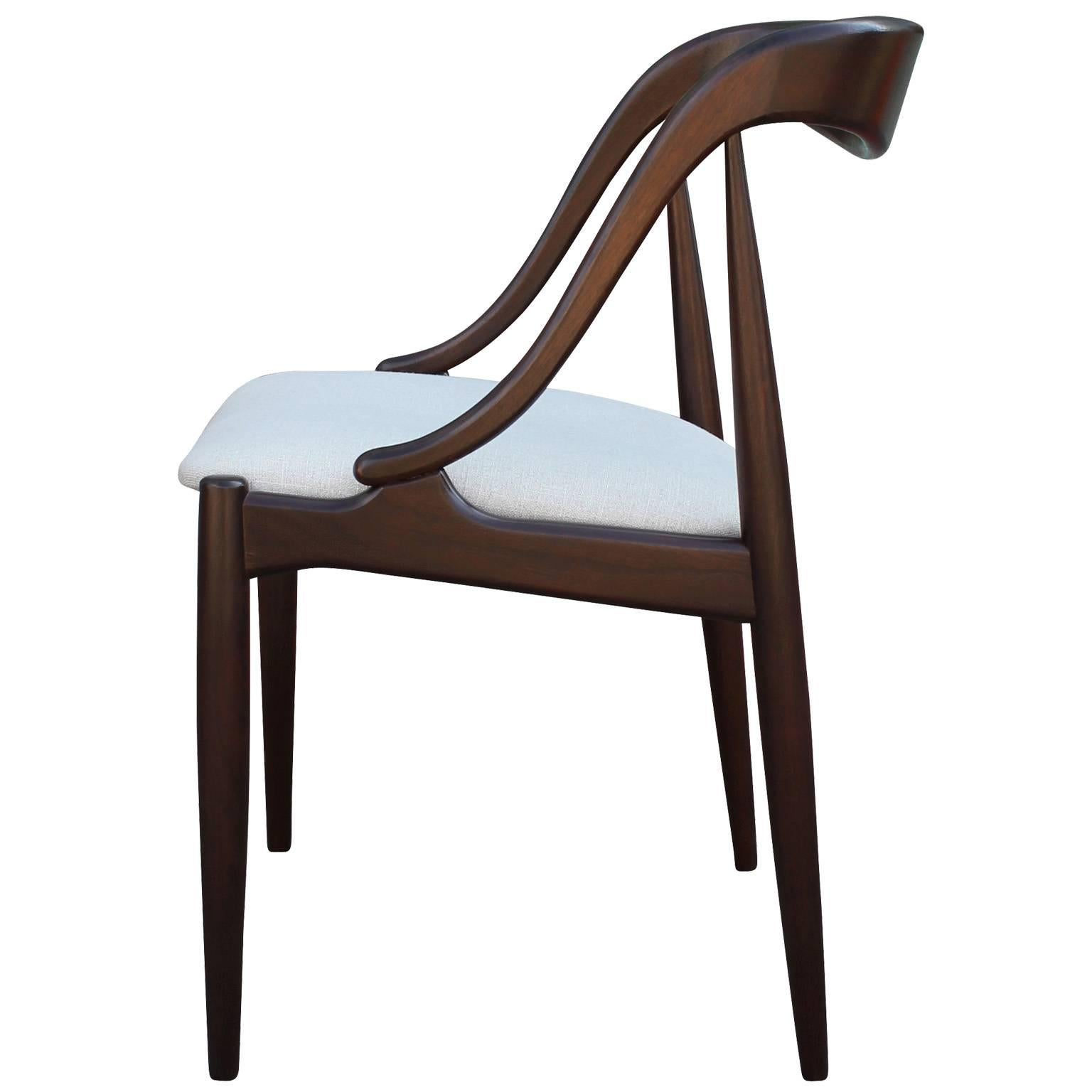 Danish Sculptural Set of Four Dining Chairs by Johannes Anderson