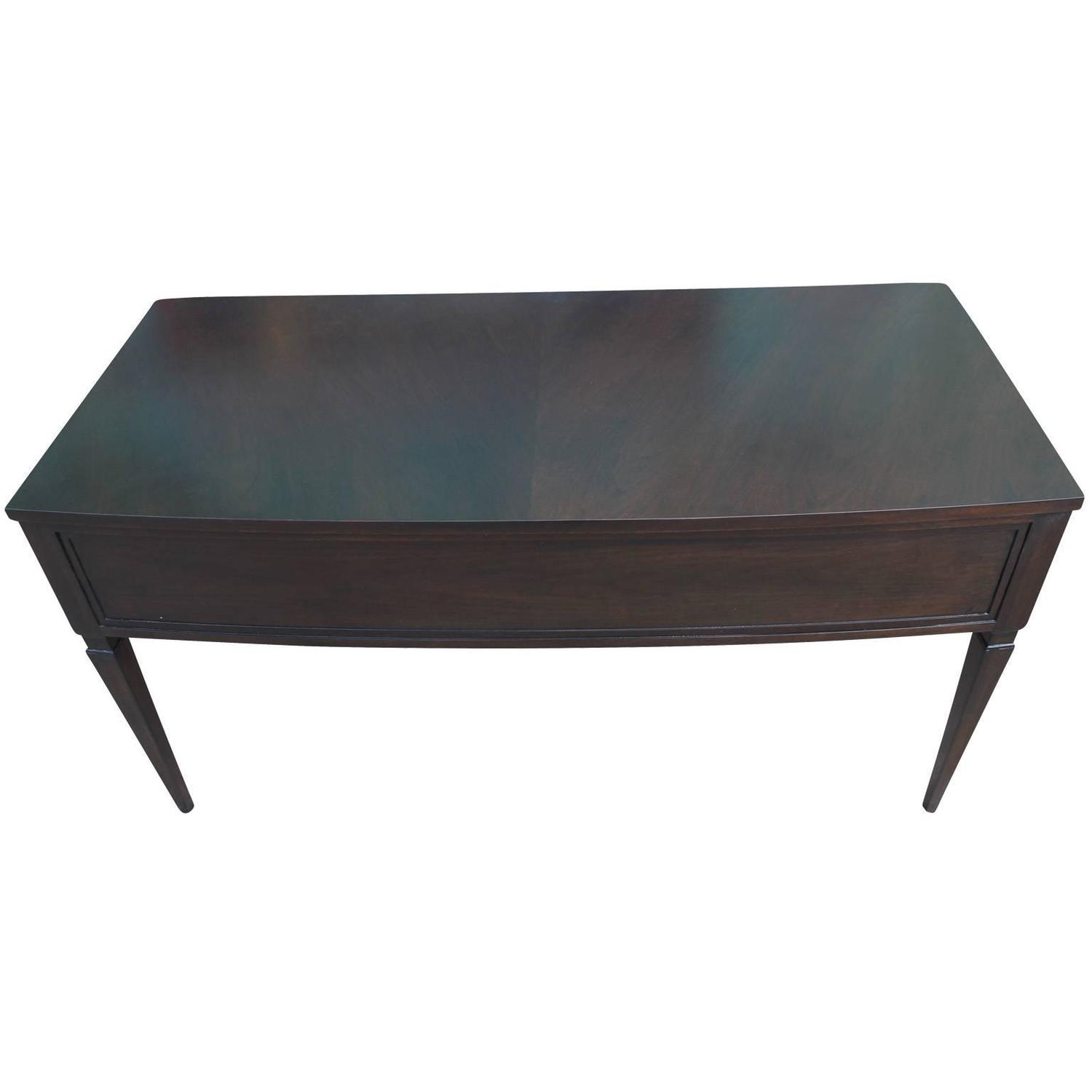 Elegant Black Ebonized Executive Desk by Mount Airy at