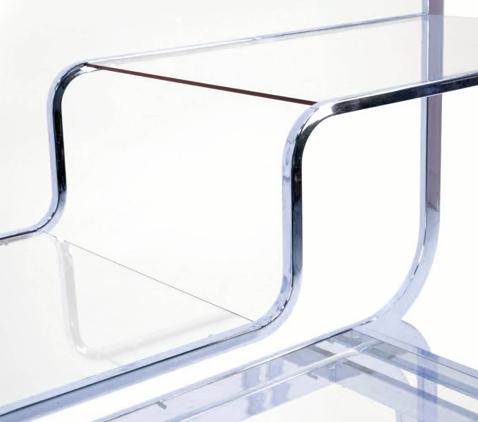 Late 20th Century Expandable Chrome Etagere by Milo Baughman for DIA