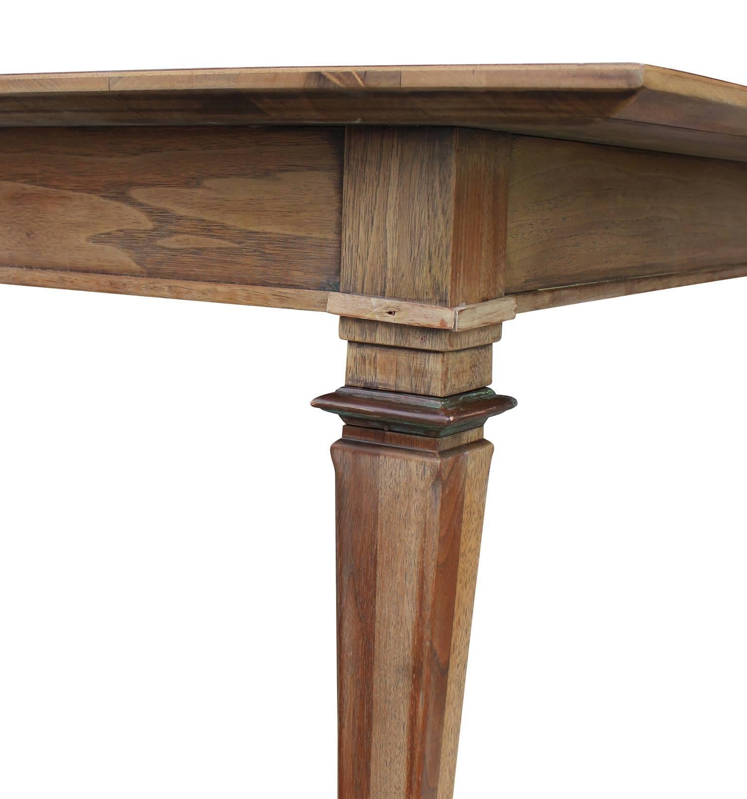 Modern Burl Parquetry Dining Table by Bernhard Rohne for Mastercraft In Excellent Condition In Houston, TX
