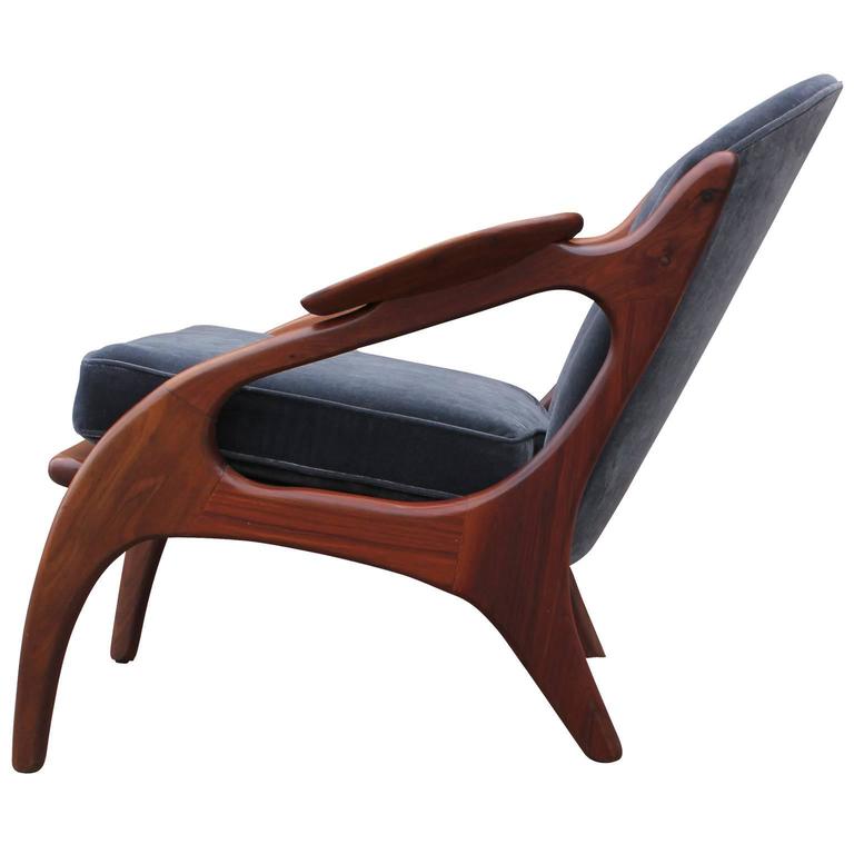 Sculptural Pair of Lounge Chairs by Adrian Pearsall at 1stDibs