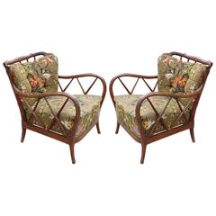 Iconic Italian Lounge Chairs Attributed to Paolo Buffa 11