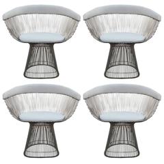 Set of Four Iconic Warren Platner for Knoll Dining Chairs