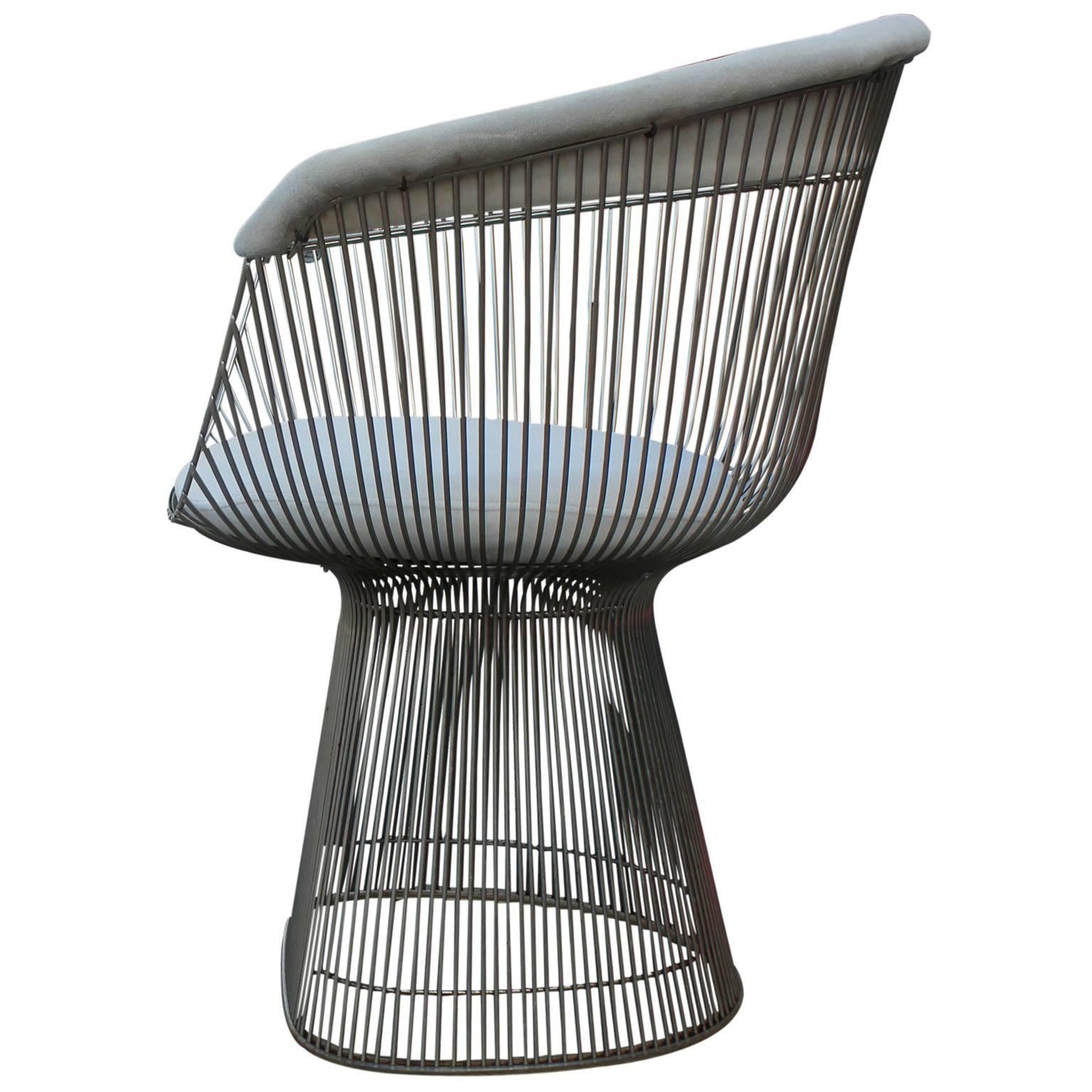 American Set of Four Iconic Warren Platner for Knoll Dining Chairs