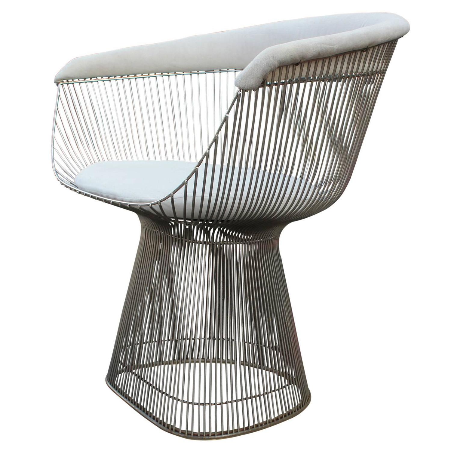 Set of Four Iconic Warren Platner for Knoll Dining Chairs