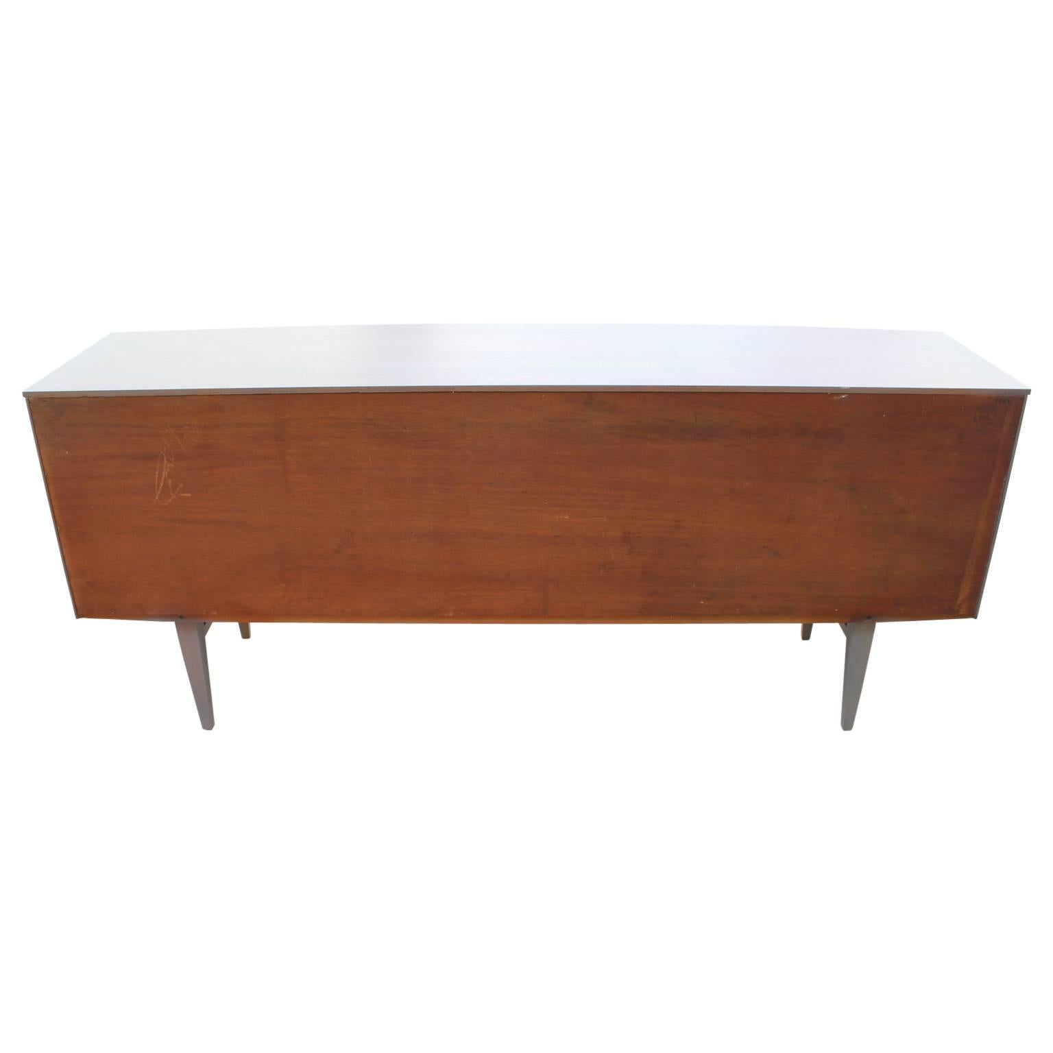 Modern Light Grey Credenza / Sideboard with Bleached Wood Accents 1