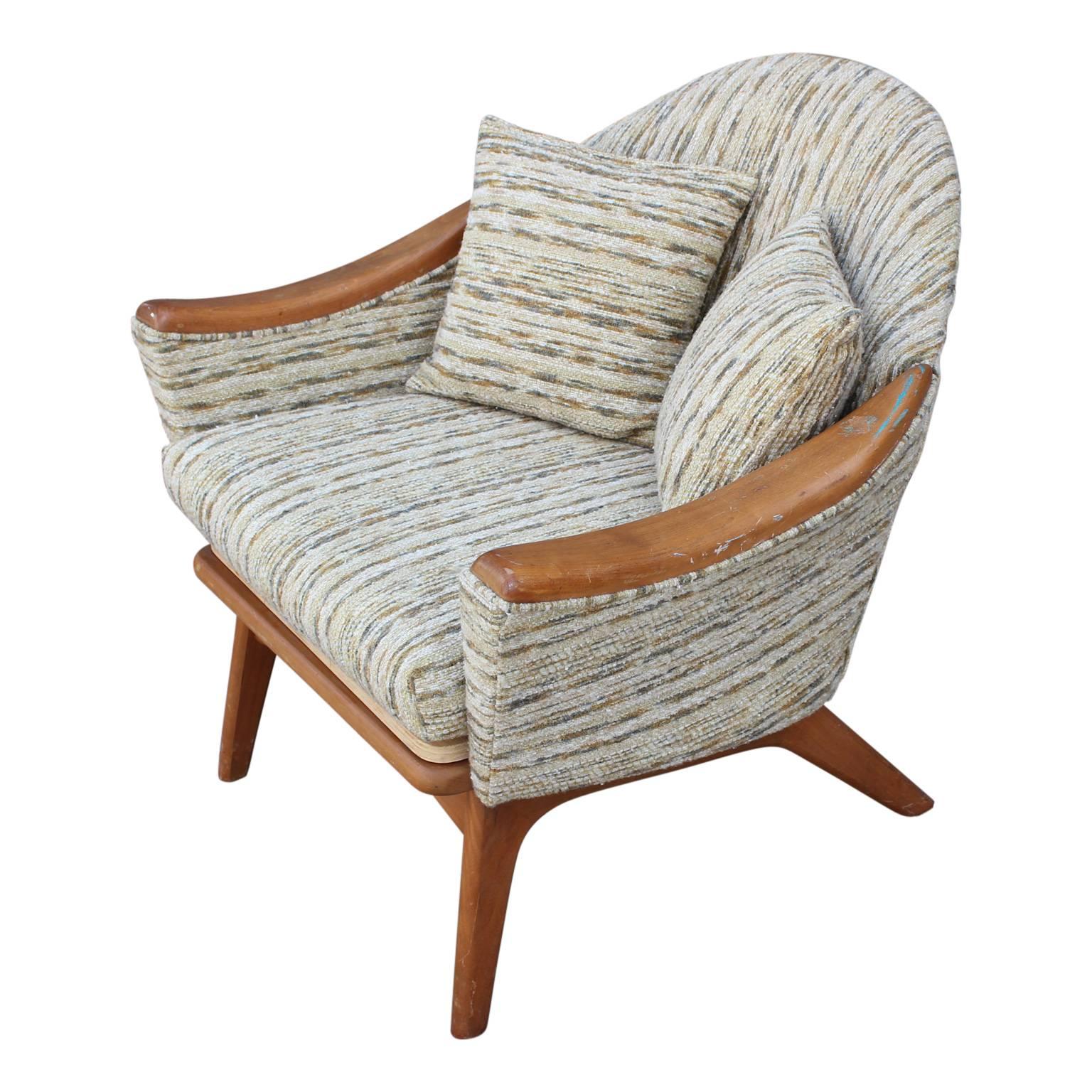 tweed lounge chair