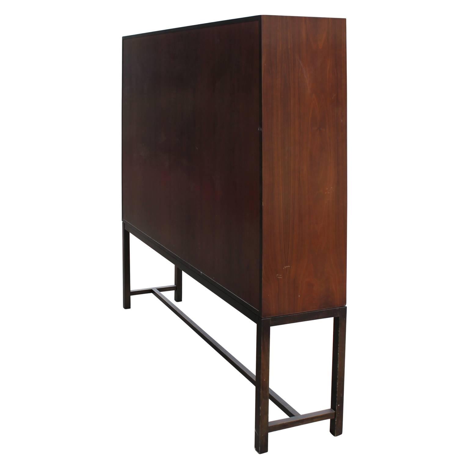 Mid-Century Modern Impressive Modern Directional / Calvin Furniture Cane Cabinet or Wardrobe