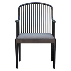 Pair of Modern Davis Allen for Knoll Black Exeter Lounge Chairs