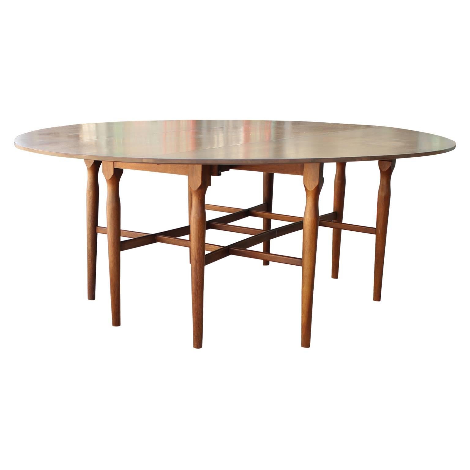 Mid-20th Century Modern Drop-Leaf Gateleg Console or Serving Table by Henredon