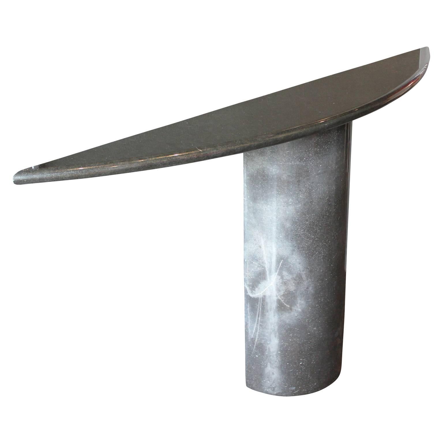 grey entryway table