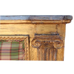 French Empire Column Giltwood over the Mantel Mirror or Headboard