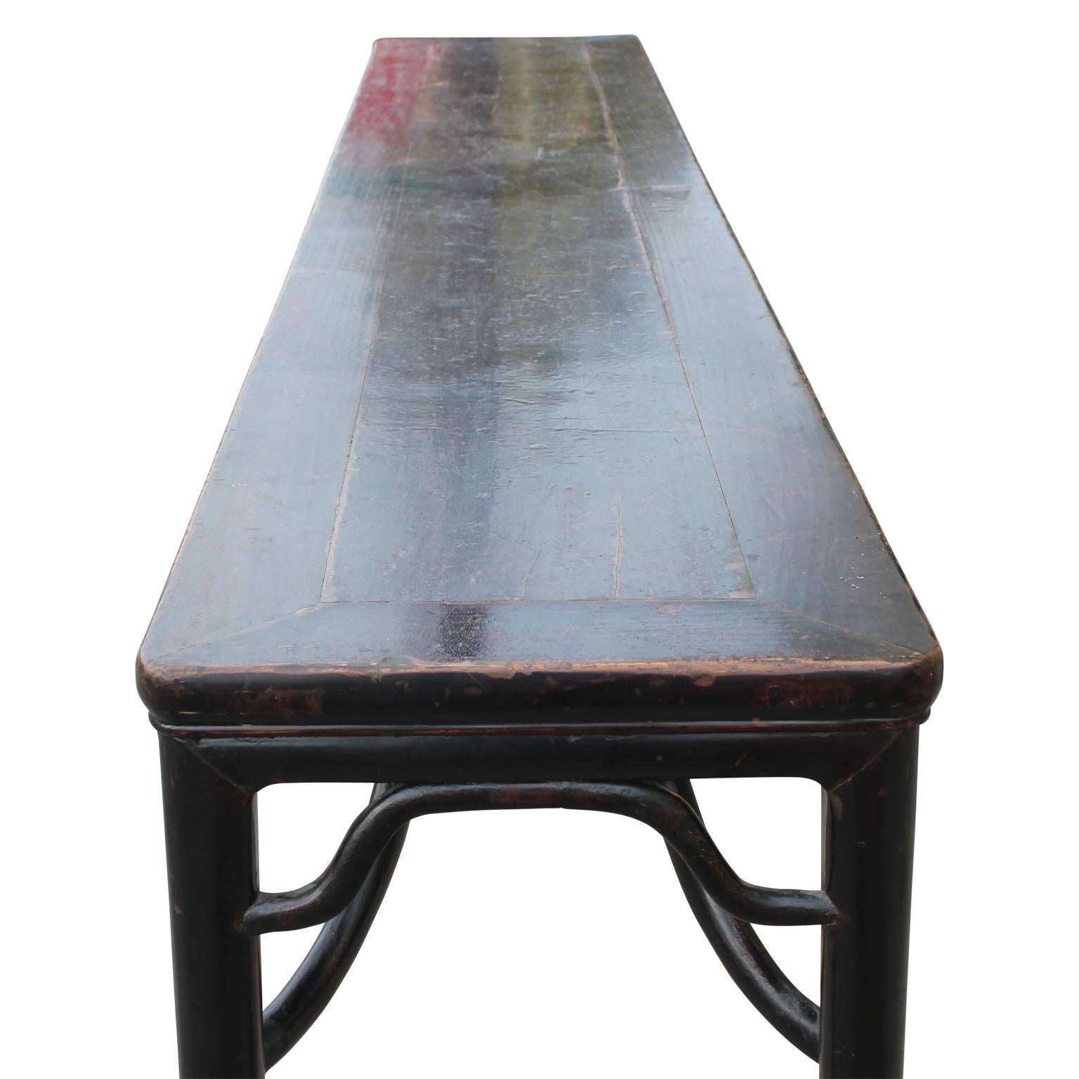Monumental Chinese Console or Altar Table with Carved Detailing 2