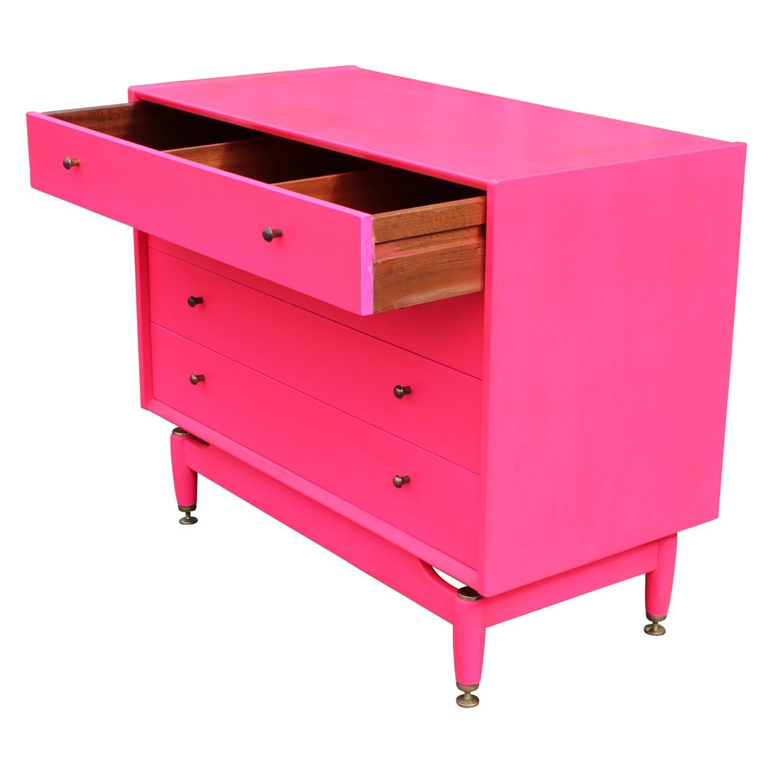 hot pink chest of drawers