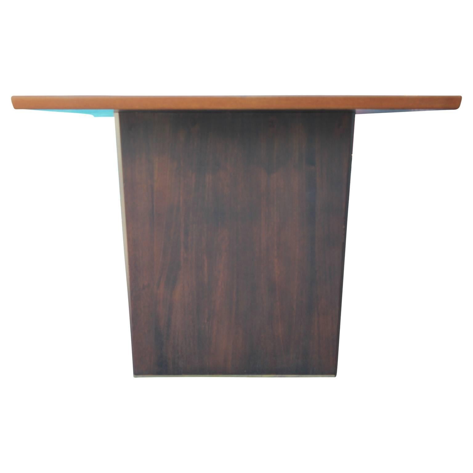 Modern Harvey Probber Rosewood and Teak Two-Leaf Bow Tie Dining Table 1