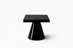 Tavolino Popzzle di Alexandre Ligios, laccato nero