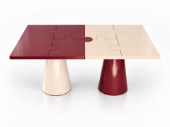 Modularer Puzzle-Esstisch „Popzlle“ von Alexandre Ligios, hochglanzlackiert