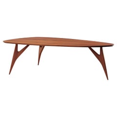 TED Masterpiece Sculptural Dining Table in Solid Walnut - Handmade in Italy by G