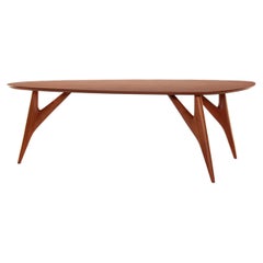 Ted Mahogany MEDIUM Dining Table in Solid Sapelli Mahogany