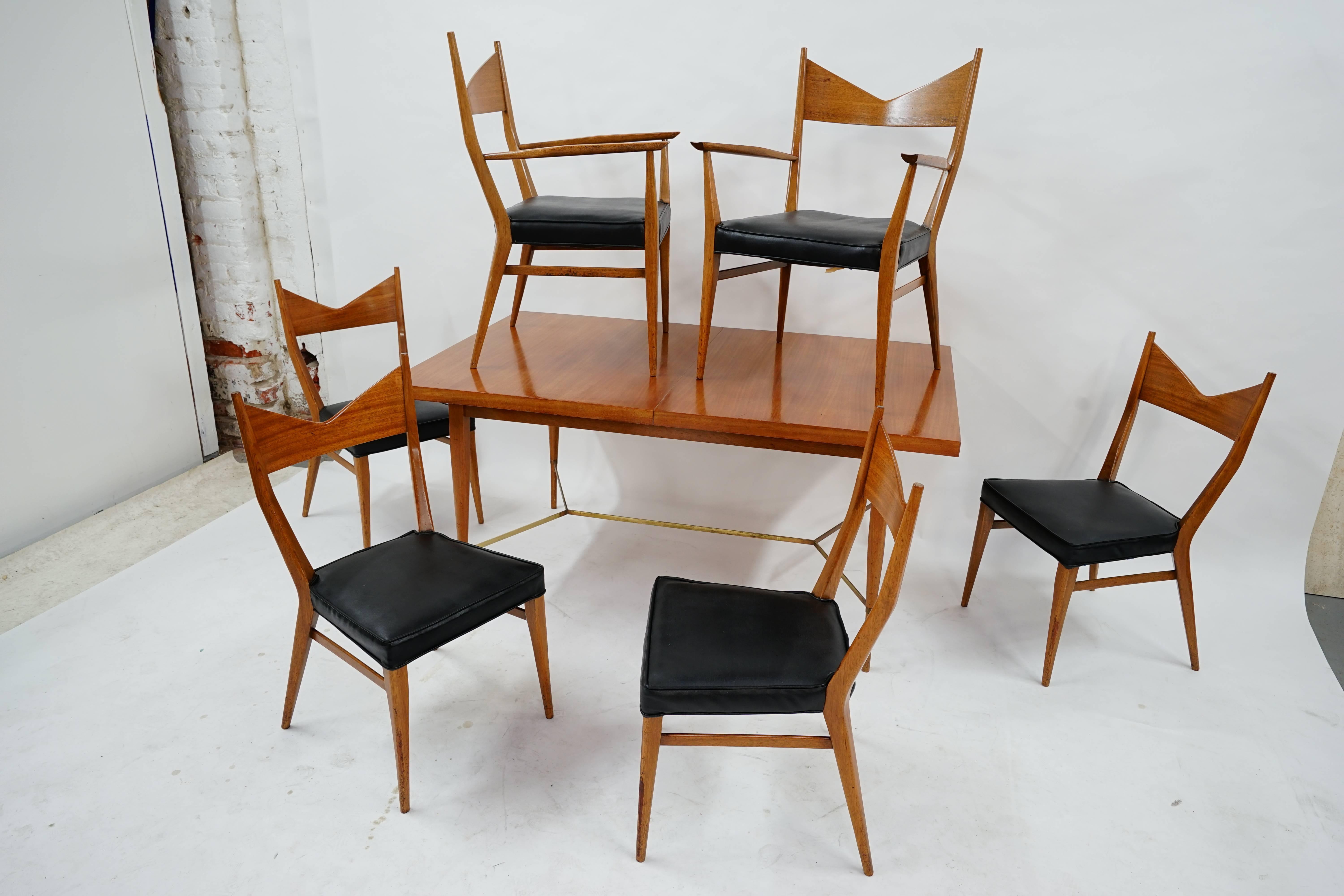 Mid-Century Modern Six Paul Mccobb Dining Chairs for Directional 1953