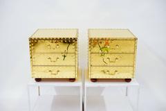 Pair of Brass-Clad Chests by Sarreid Ltd., circa 1970