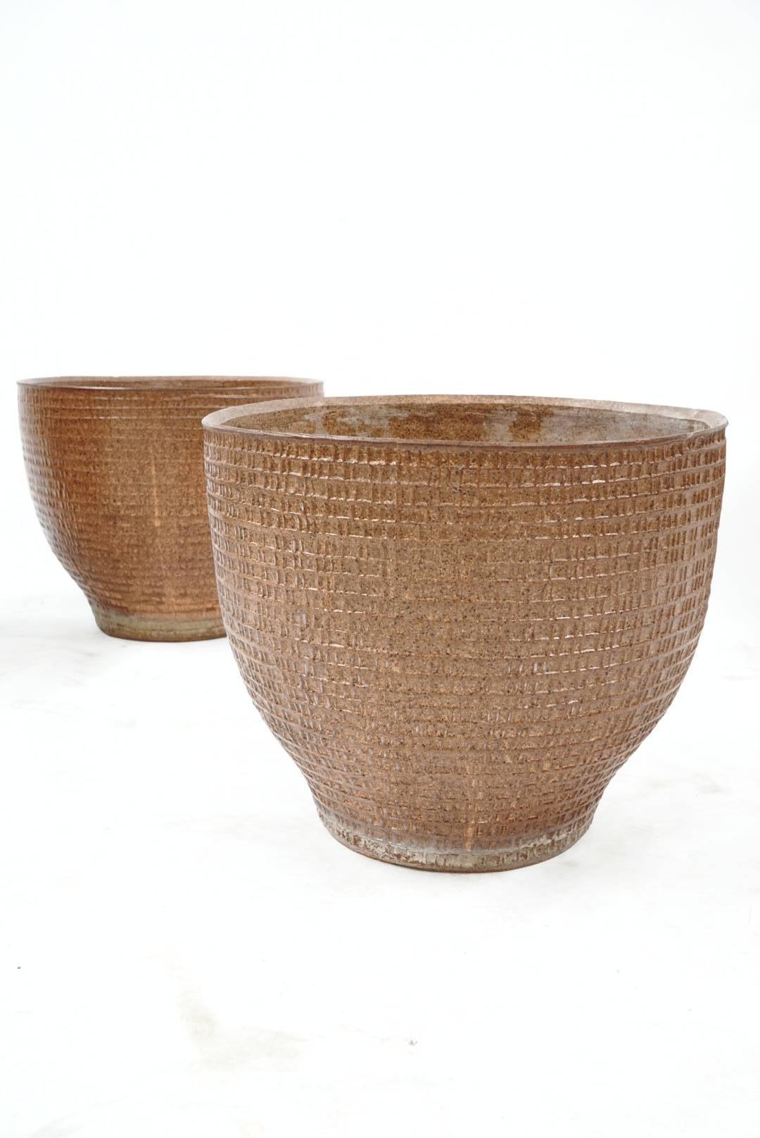 Mid-Century Modern Rare Set of Four Matching David Cressey Planters by Architectural Pottery