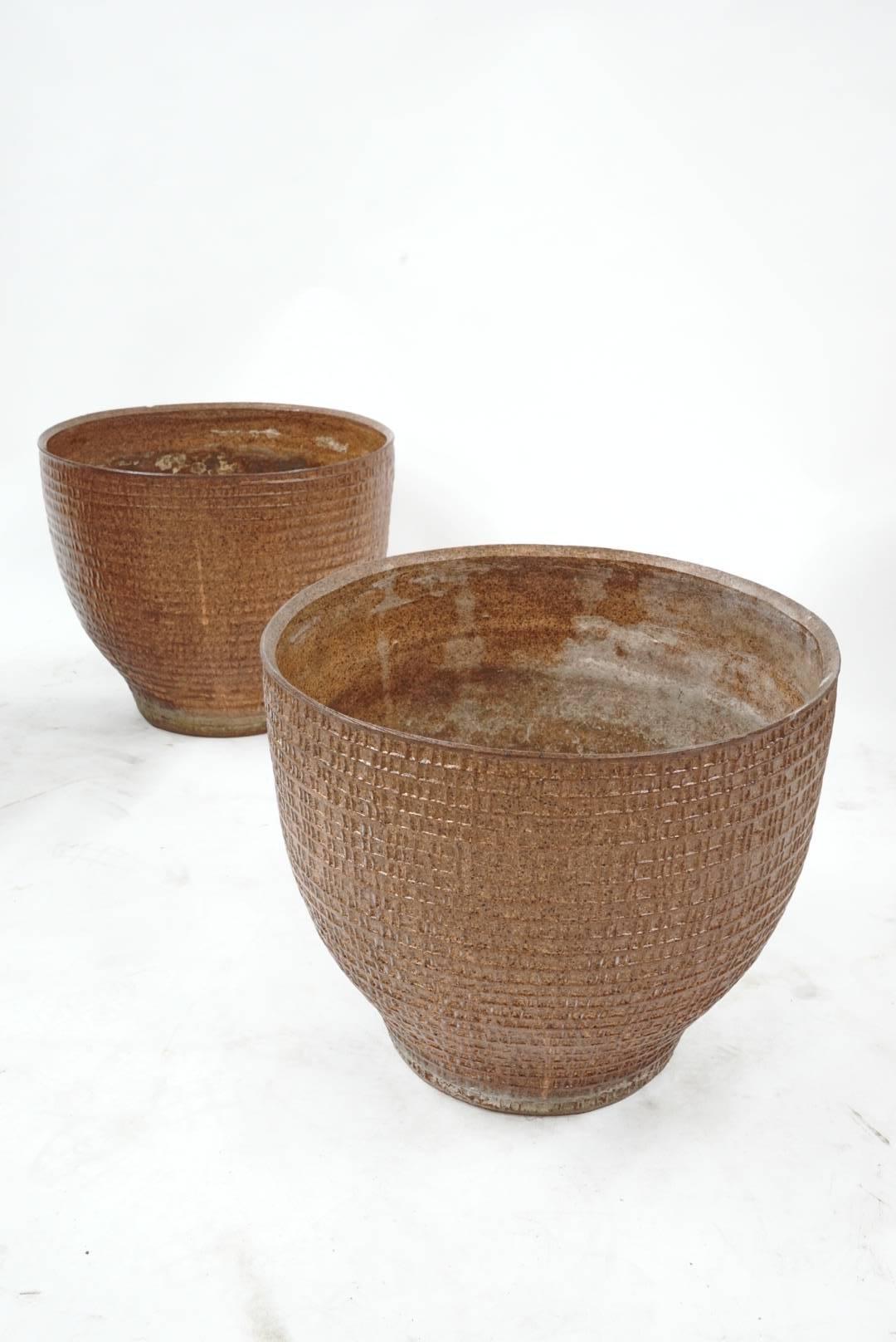 American Rare Set of Four Matching David Cressey Planters by Architectural Pottery