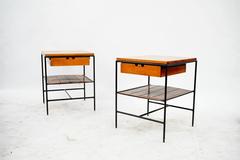 Stunning Iron Frame Side Table / Nightstand by Paul McCobb, 1953