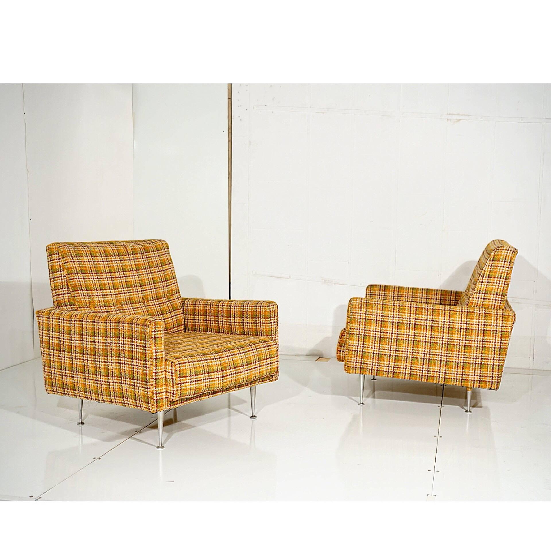 Extremely rare and important George Nelson #5484 thin edge lounge chairs, 31