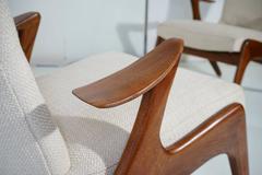 Stunning Pair of Sculptural Lounge Chairs by Kurt Ostervig